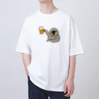 ＋Whimsyのなまけものビール Oversized T-Shirt