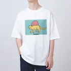 泥と暮らしのネコトロドン（カラーA） Oversized T-Shirt
