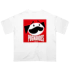 BEACSのPUGNANDES2022_Red オーバーサイズTシャツ