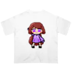 あびーしょっぷのドット絵アビー(紫) オーバーサイズTシャツ