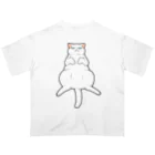 OSORAのおなか丸出し猫 オーバーサイズTシャツ