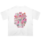 むにゅのピンクちゃんズ集大成 Oversized T-Shirt