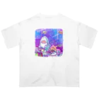 サメとメンダコ[namelessmm2]の宇宙ダイナー Oversized T-Shirt