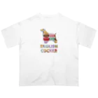 onehappinessのイングリッシュコッカースパニエル　マカロン オーバーサイズTシャツ