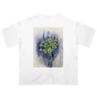 あおニャーマンの植物画着彩2 オーバーサイズTシャツ