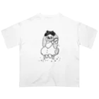 SORRY.の猫っ毛に憧れる犬 Oversized T-Shirt