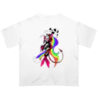 蛸蠍挫馬のPRIDE DEMON　and　PRIDE CAT オーバーサイズTシャツ