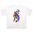 蛸蠍挫馬のPRIDE DEMON and PRIDE CAT オーバーサイズTシャツ