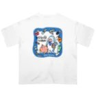 サメとメンダコ[namelessmm2]のNEGUSE YABAI オーバーサイズTシャツ