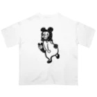 URSO DE BEBEのくまの皮かぶったボストンテリア Oversized T-Shirt