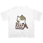 K.momokoのクッキーが焦げちゃった猫ちゃん オーバーサイズTシャツ