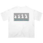 white-cockatooのタイハクオウム　mofumofu club オーバーサイズTシャツ