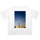 如月電機のTwilight Sky T-Shirt Oversized T-Shirt