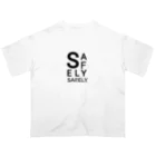 SafelyのSafely　ガーベラ　White オーバーサイズTシャツ