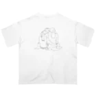 後角 罫のTwo women 002 Oversized T-Shirt