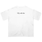 R!KAのリリーのバックプリントTシャツ Oversized T-Shirt