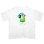 SHOP ベアたんのシュワシュワ　フチネコさん Oversized T-Shirt