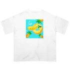 エコの海のパインクジラの夏アイテム オーバーサイズTシャツ