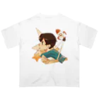 この世の終わりみてぇな浅葱共のグッズ持ち寄り集会場。のSoRey round オーバーサイズTシャツ