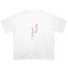 ミラくまのI LOVE Tribe 縦文字 Oversized T-Shirt