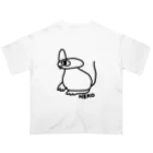 🍤のみくりやねこ(しろ) オーバーサイズTシャツ