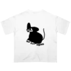 🍤のみくりやねこ(くろ) オーバーサイズTシャツ