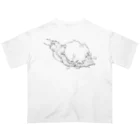 うめみやの冬眠部屋のこめペンギン オーバーサイズTシャツ