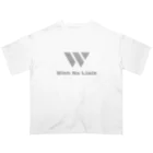 With No LimitのWith No Limit ロゴ Grayバージョン オーバーサイズTシャツ