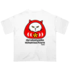 mkumakumaのだるまにゃんこ１ Oversized T-Shirt