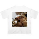 3371Mmmmの愛犬ラッキーくん Oversized T-Shirt