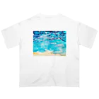 Laugh Rain LaboのHealing sea_am オーバーサイズTシャツ