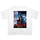 COMMA＋の『ウィジャ・シャーク　霊界サメ大戦』日本語版ジャケット Oversized T-Shirt