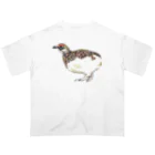 森図鑑の[森図鑑] 雷鳥のイラスト オーバーサイズTシャツ