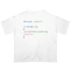 ぬのC言語 HelloWorld オーバーサイズTシャツ