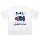 Future Starry Skyのfish?giant squid? オーバーサイズTシャツ