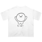 音楽とゆるキャラのヒーロー オーバーサイズTシャツ