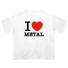 HachijuhachiのI LOVE METAL Oversized T-Shirt