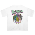 原ハブ屋【SUZURI店】のAMAMIMEN 外来種（T-GO） Oversized T-Shirt