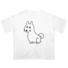 柴犬しばわんこhana873のお座りしてるわんこちゃん オーバーサイズTシャツ