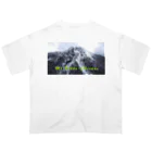 D-aerialの雪の日光白根山 オーバーサイズTシャツ