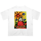 megu2525のHIROSHIの赤富士 Oversized T-Shirt