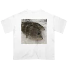 neko2424のアジアの街魚-下唇の出た魚 オーバーサイズTシャツ