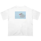 ふわキャラ工房のもっちり文鳥さん オーバーサイズTシャツ