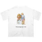 矢高あおいの【Prairie dog lover×Art】ロココスタイル オーバーサイズTシャツ