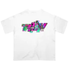 VRIGVTVSHI のアリガタシ™ NEON WHITE Oversized T-Shirt