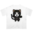 みきぞーん｜保護猫 ミッキー画伯と肉球とおともだちのmaruku オーバーサイズTシャツ