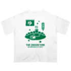 kg_shopのTHE ONSEN TIME【非常口パロディ】 オーバーサイズTシャツ