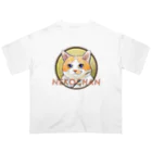 mickopyの見栄を切るねこちゃん オーバーサイズTシャツ