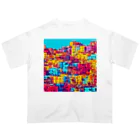 TakashiSのcolorful houses オーバーサイズTシャツ