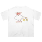 つちのこきづちのつちのこやさんのかわいいにわとり オーバーサイズTシャツ